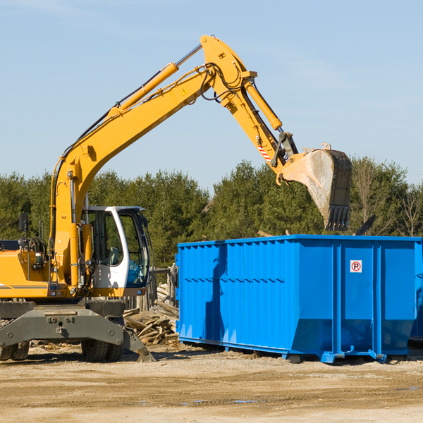 can i choose the location where the residential dumpster will be placed in Jewett City CT